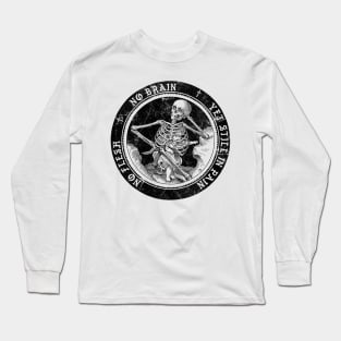 Existential Pain / Retro Style Nihilism Design Long Sleeve T-Shirt